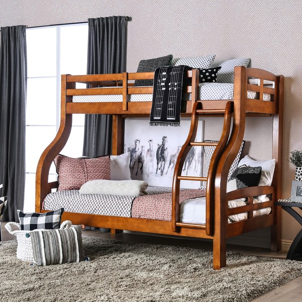 Twin Over Twin Bunk Bed with Ladder