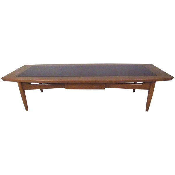 Mid-Century Coffee Table with Storage Shelf